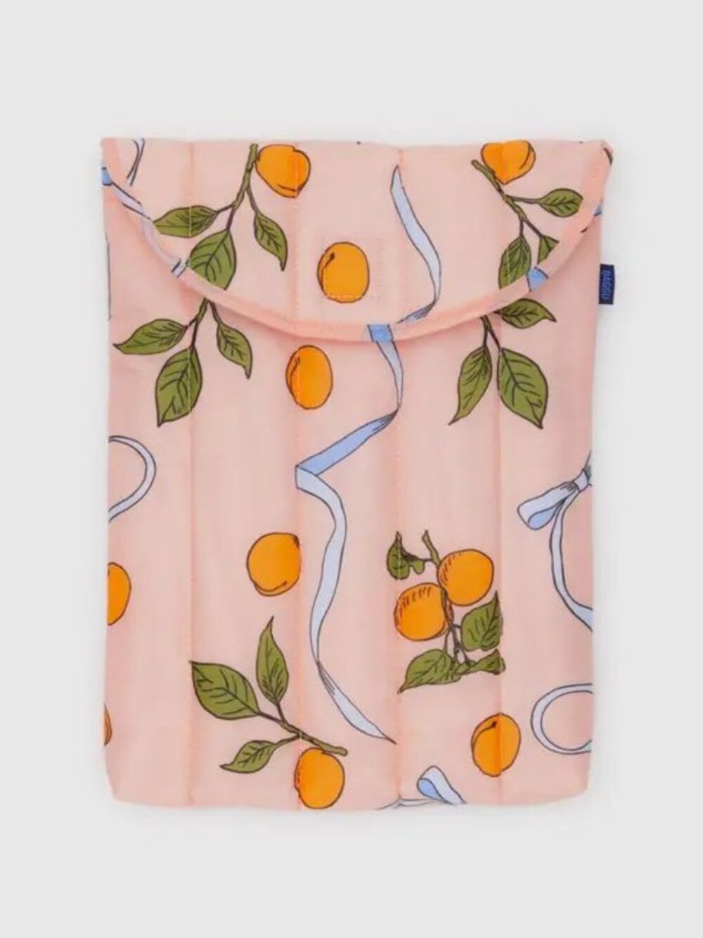 NWT Baggu Puffy Laptop Sleeve 13"/14" - Apricots & Ribbons